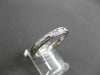 ANTIQUE 14KT WHITE GOLD 3D FLORAL FILIGREE WEDDING ANNIVERSARY RING 2mm #18938