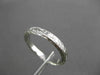 ANTIQUE 14KT WHITE GOLD 3D FLORAL FILIGREE WEDDING ANNIVERSARY RING 2mm #18938