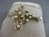 ANTIQUE DIAMOND PEARL 14K YELLOW GOLD OPEN FILIGREE VICTORIAN PIN PENDANT #2360