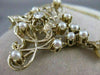 ANTIQUE DIAMOND PEARL 14K YELLOW GOLD OPEN FILIGREE VICTORIAN PIN PENDANT #2360