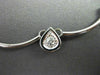 ANTIQUE ROUND .50CT DIAMOND 14KT WHITE GOLD 5 STONE PEAR ITALIAN NECKLACE #1809