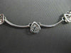 ANTIQUE ROUND .50CT DIAMOND 14KT WHITE GOLD 5 STONE PEAR ITALIAN NECKLACE #1809