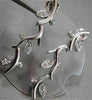 ANTIQUE .40CT DIAMOND LEAF 14KT W GOLD DROP HANGING EARRINGS ONE OF A KIND!!!!
