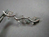 ANTIQUE .40CT DIAMOND LEAF 14KT W GOLD DROP HANGING EARRINGS ONE OF A KIND!!!!
