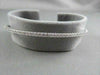 ANTIQUE NARROW 2.54CT DIAMOND 18KT WHITE GOLD 2MM WIDE BANGLE SIMPLE & BEAUTIFUL