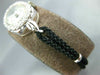 ANTIQUE LADY HAMILTON .35CT OLD MINE DIAMOND 14KT WHITE GOLD OVAL WATCH #20312