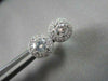 ANTIQUE 1.40CT 3D ROUND DIAMOND FILIGREE 14KT WHITE GOLD EARRINGS ONE OF A KIND!