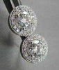 ANTIQUE 1.40CT 3D ROUND DIAMOND FILIGREE 14KT WHITE GOLD EARRINGS ONE OF A KIND!