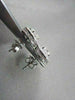 ANTIQUE 1.40CT 3D ROUND DIAMOND FILIGREE 14KT WHITE GOLD EARRINGS ONE OF A KIND!