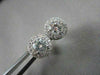 ANTIQUE 1.40CT 3D ROUND DIAMOND FILIGREE 14KT WHITE GOLD EARRINGS ONE OF A KIND!