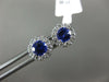 ESTATE 1.25CT DIAMOND & AAA TANZANITE 14KT YELLOW GOLD OVAL FLOWER STUD EARRINGS