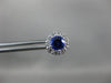 ESTATE 1.25CT DIAMOND & AAA TANZANITE 14KT YELLOW GOLD OVAL FLOWER STUD EARRINGS