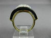 ANTIQUE WIDE .40CT DIAMOND & AAA ONYX 14K TWO TONE GOLD CLASSIC OVAL RING #26358
