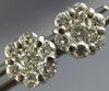 ESTATE 1.09CT DIAMOND 14KT WHITE GOLD 3D FLOWER CLUSTER STUD EARRINGS #2812