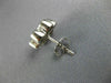 ANTIQUE LARGE 1.14CT DIAMOND 14KT WHITE GOLD FLOWER CLUSTER BEZEL EARRINGS #1958