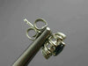ESTATE 2.36CT DIAMOND & AAA SAPPHIRE 14KT WHITE GOLD FLOWER STUD EARRINGS #26438