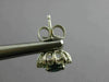 ESTATE 2.36CT DIAMOND & AAA SAPPHIRE 14KT WHITE GOLD FLOWER STUD EARRINGS #26438