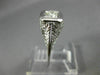 ANTIQUE .22CT DIAMOND 18KT WHITE GOLD 3D SOLITAIRE SQUARE ENGAGEMENT RING #26655