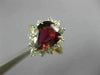 3.55CT DIAMOND & AAA PINK TOURMALINE 14K 2 TONE GOLD PEAR SHAPE ENGAGEMENT RING