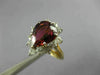 3.55CT DIAMOND & AAA PINK TOURMALINE 14K 2 TONE GOLD PEAR SHAPE ENGAGEMENT RING
