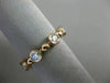 ESTATE .64CT DIAMOND 14K ROSE GOLD 3D ETOILE ETERNITY WEDDING ANNIVERSARY RING