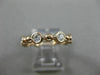 ESTATE .64CT DIAMOND 14K ROSE GOLD 3D ETOILE ETERNITY WEDDING ANNIVERSARY RING