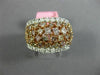 ESTATE LARGE 2.70CT WHITE & PINK DIAMOND 18KT WHITE & ROSE GOLD ANNIVERSARY RING