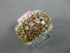 ESTATE LARGE 2.70CT WHITE & PINK DIAMOND 18KT WHITE & ROSE GOLD ANNIVERSARY RING