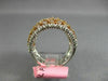 ESTATE LARGE 2.70CT WHITE & PINK DIAMOND 18KT WHITE & ROSE GOLD ANNIVERSARY RING