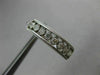 ESTATE .52CT DIAMOND 14KT WHITE GOLD 3D CLASSIC FILIGREE MILGRAIN HOOP EARRINGS