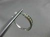 ESTATE .52CT DIAMOND 14KT WHITE GOLD 3D CLASSIC FILIGREE MILGRAIN HOOP EARRINGS