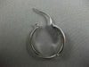 ESTATE .52CT DIAMOND 14KT WHITE GOLD 3D CLASSIC FILIGREE MILGRAIN HOOP EARRINGS