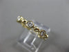 ESTATE .64CT DIAMOND 14K YELLOW GOLD 3D ETOILE ETERNITY WEDDING ANNIVERSARY RING