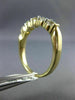 ESTATE 1.0CT DIAMOND 14KT YELLOW GOLD ROUND 5 STONE SHARE PRONG ANNIVERSARY RING