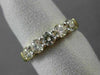 ESTATE 1.0CT DIAMOND 14KT YELLOW GOLD ROUND 5 STONE SHARE PRONG ANNIVERSARY RING