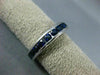 ESTATE 1.20CT SAPPHIRE 14KT WHITE GOLD ETERNITY WEDDING ANNIVERSARY RING #22443