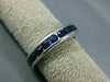 ESTATE 1.20CT SAPPHIRE 14KT WHITE GOLD ETERNITY WEDDING ANNIVERSARY RING #22443