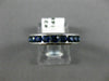 ESTATE 1.20CT SAPPHIRE 14KT WHITE GOLD ETERNITY WEDDING ANNIVERSARY RING #22443