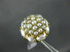 ANTIQUE LARGE AAA SOUTH SEA PEARL 14KT YELLOW GOLD 3D FLOWER CLUSTER RING #22299
