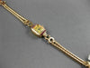 ANTIQUE .84CT OLD MINE CUT DIAMOND & RUBY 14KT ROSE GOLD 3D ART DECO WATCH #2076