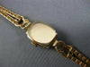 ANTIQUE .84CT OLD MINE CUT DIAMOND & RUBY 14KT ROSE GOLD 3D ART DECO WATCH #2076