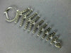 ESTATE LARGE 1.34CT DIAMOND 18KT WHITE GOLD MULTI LEAF JOURNEY HANGING EARRINGS