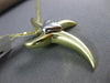 ESTATE .05CT DIAMOND 14K WHITE & YELLOW GOLD 3D HEART ETOILE CROSS PENDANT #2012