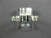 ESTATE .60CT ROUND & BAGUETTE DIAMOND 14KT WHITE GOLD 3D ANNIVERSARY RING #9498