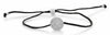 ESTATE .14CT DIAMOND 14KT WHITE GOLD 3D CLASSIC ROUND DISC STRING LOVE BRACELET