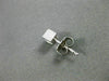 ESTATE .30CT DIAMOND 14KT WHITE GOLD 3D TENSION SOLITAIRE STUD EARRINGS #16287