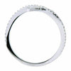 ESTATE .18CT DIAMOND 18KT WHITE GOLD 3D CRISS CROSS SWIRL SEMI ETERNITY FUN RING