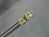 ESTATE .70CT PRINCESS CUT DIAMOND 14K YELLOW GOLD 3D SQUARE STUD EARRINGS #14261