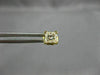 ESTATE .70CT PRINCESS CUT DIAMOND 14K YELLOW GOLD 3D SQUARE STUD EARRINGS #14261
