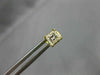 ESTATE .70CT PRINCESS CUT DIAMOND 14K YELLOW GOLD 3D SQUARE STUD EARRINGS #14261